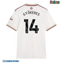 Camisa de Futebol Arsenal Viktor Gyokeres #14 Equipamento Alternativo 2025-26 Manga Curta